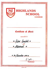 Certificate of Merit Allied Arts Certificate, Honours, 1981