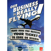 minolta campaign - display board