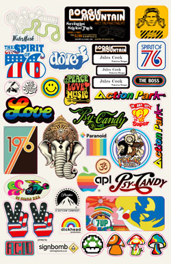 Action Park label sheet A3